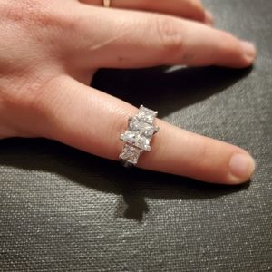 2.5ct Stetling Silver CZ Engagement Ring